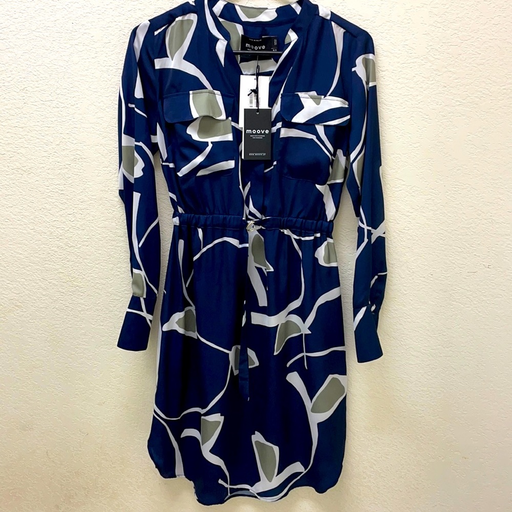 Moove navy blue dress size EU 34